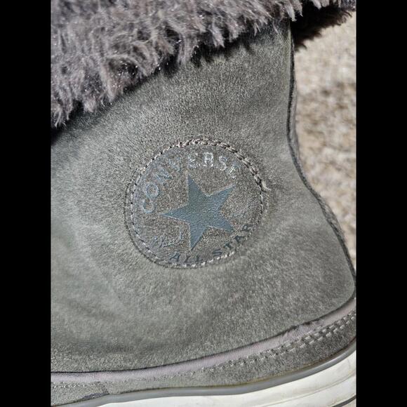 Converse Chuck Taylor Beverly Gray Sherpa 7 Womens 525941c - Picture 3 of 12